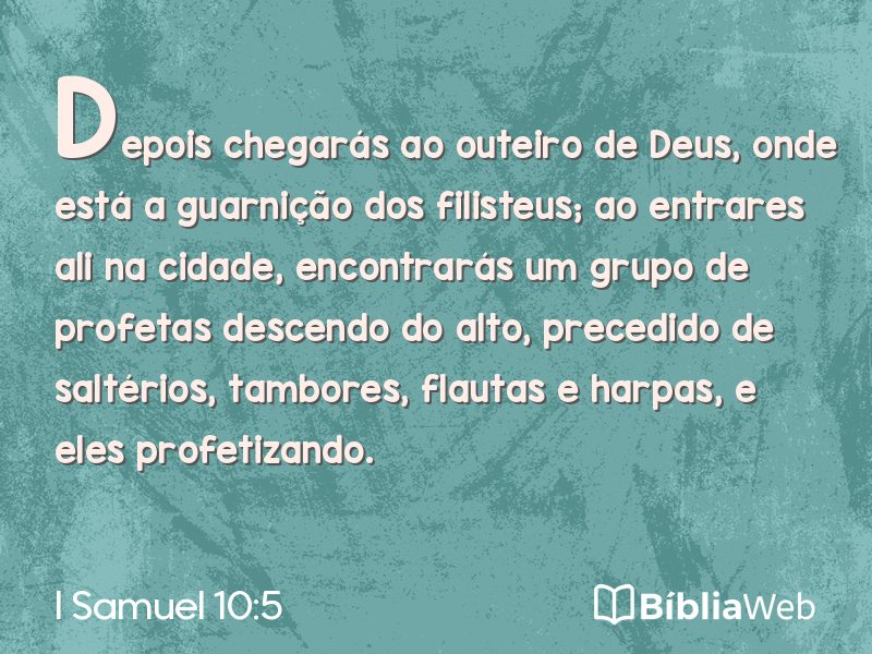 I Samuel 10:5 em imagem para compartilhar