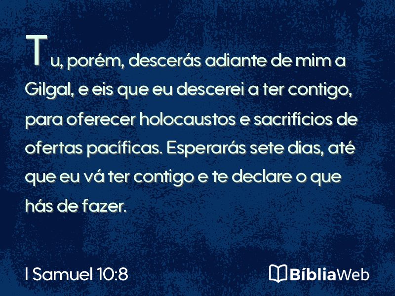 I Samuel 10:8 em imagem para compartilhar