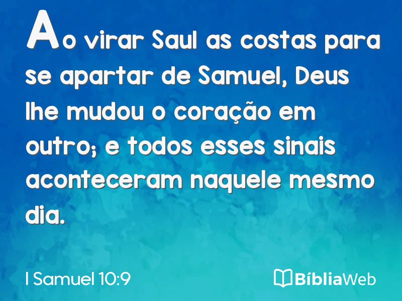 I Samuel 10:9 em imagem para compartilhar