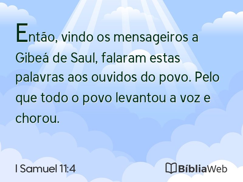I Samuel 11:4 em imagem para compartilhar