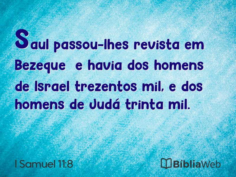 I Samuel 11:8 em imagem para compartilhar