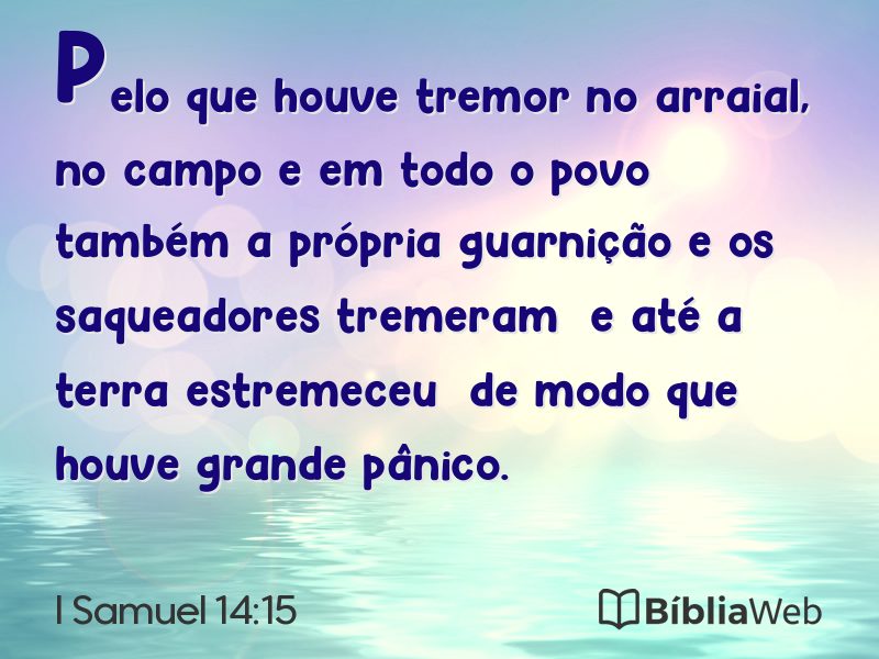 I Samuel 14:15 em imagem para compartilhar