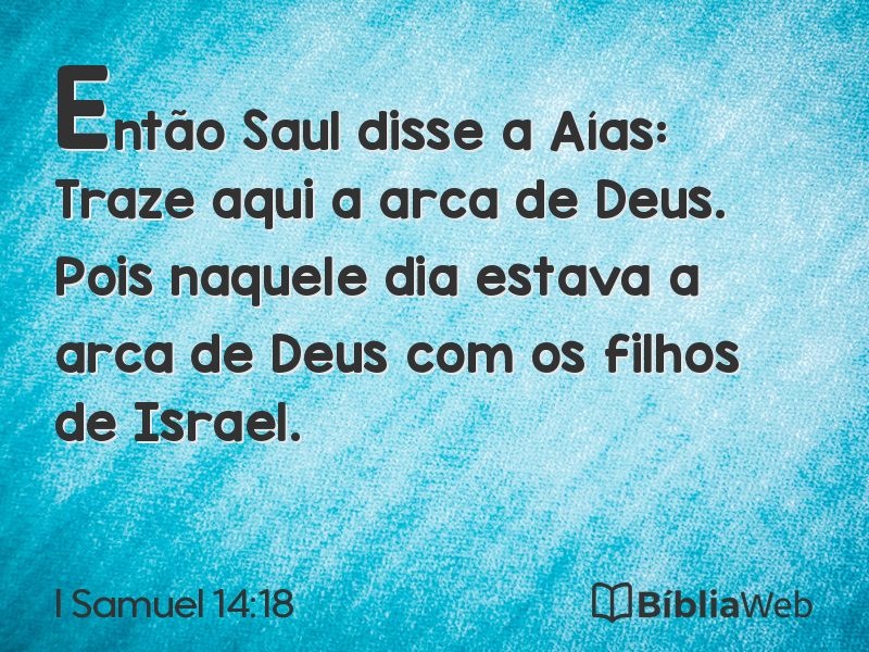 I Samuel 14:18 em imagem para compartilhar