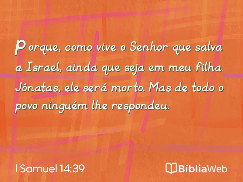 I Samuel 14:39 em imagem para compartilhar