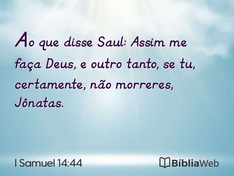 I Samuel 14:44 em imagem para compartilhar
