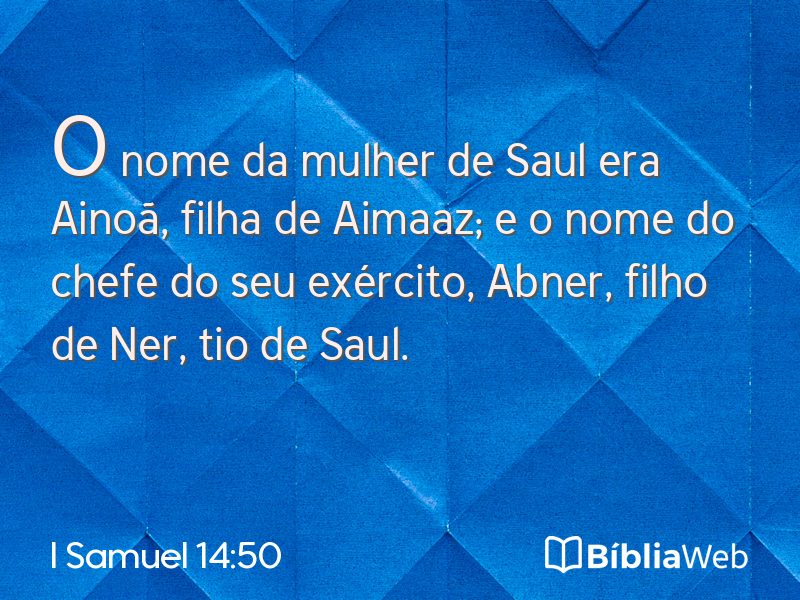 I Samuel 14:50 em imagem para compartilhar