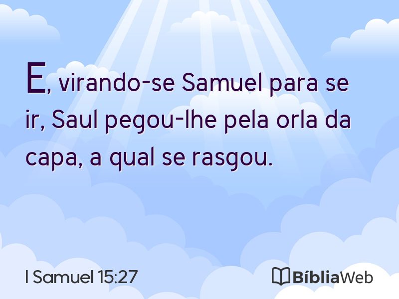 I Samuel 15:27 em imagem para compartilhar