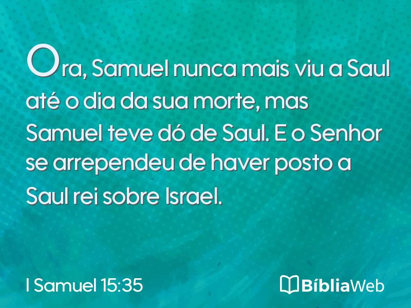 I Samuel 15:35 em imagem para compartilhar