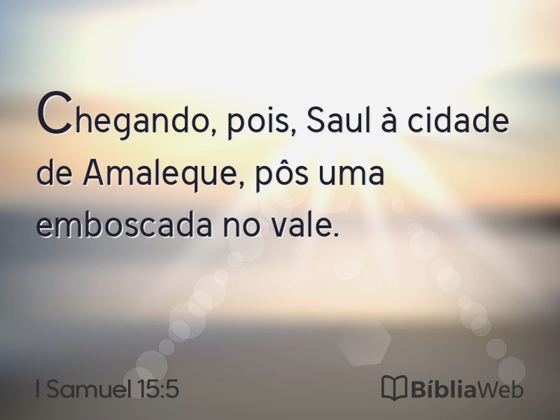 I Samuel 15:5 em imagem para compartilhar