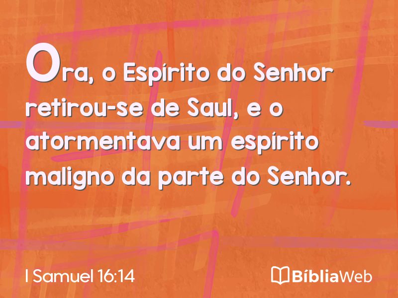 I Samuel 16:14 em imagem para compartilhar