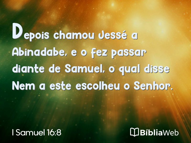 I Samuel 16:8 em imagem para compartilhar