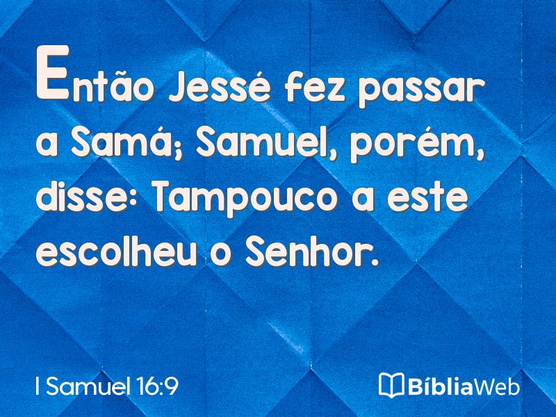 I Samuel 16:9 em imagem para compartilhar