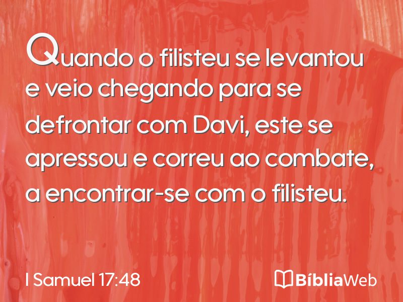 I Samuel 17:48 em imagem para compartilhar