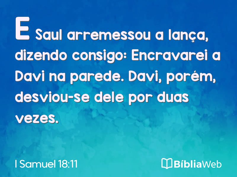 I Samuel 18:11 em imagem para compartilhar