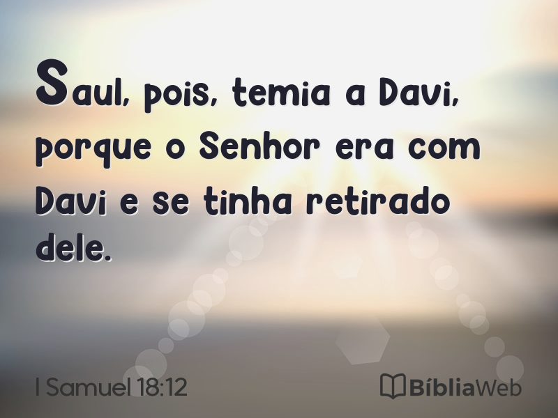 I Samuel 18:12 em imagem para compartilhar