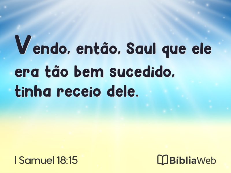 I Samuel 18:15 em imagem para compartilhar