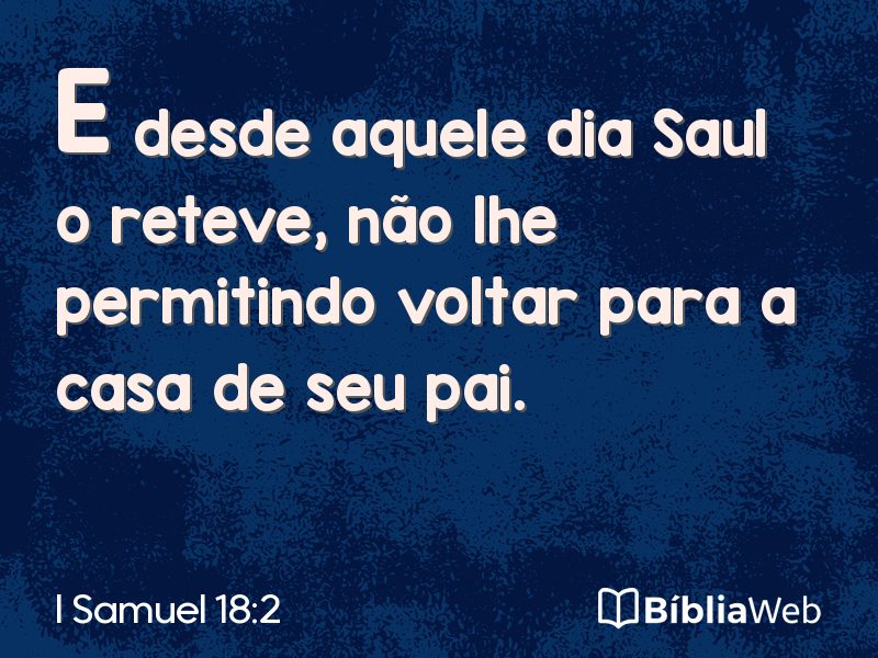 I Samuel 18:2 em imagem para compartilhar