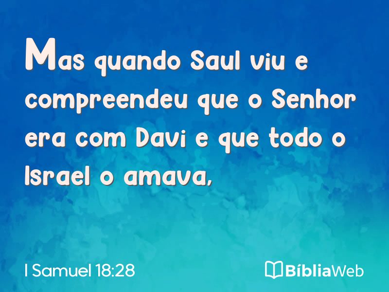 I Samuel 18:28 em imagem para compartilhar