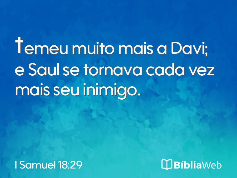 I Samuel 18:29 em imagem para compartilhar