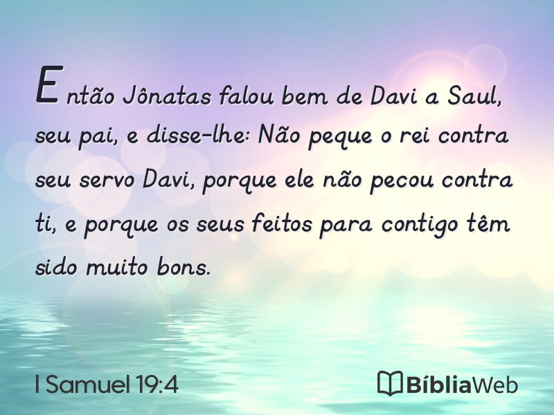 I Samuel 19:4 em imagem para compartilhar