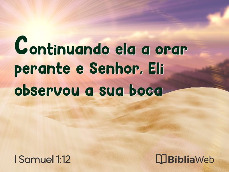 I Samuel 1:12 em imagem para compartilhar