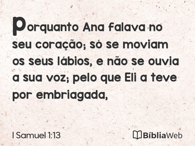 I Samuel 1:13 em imagem para compartilhar