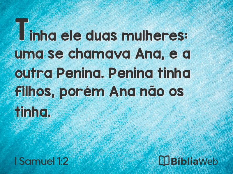 I Samuel 1:2 em imagem para compartilhar