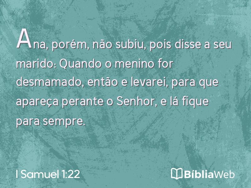 I Samuel 1:22 em imagem para compartilhar