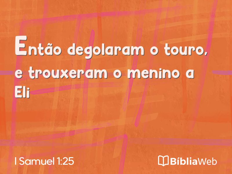 I Samuel 1:25 em imagem para compartilhar