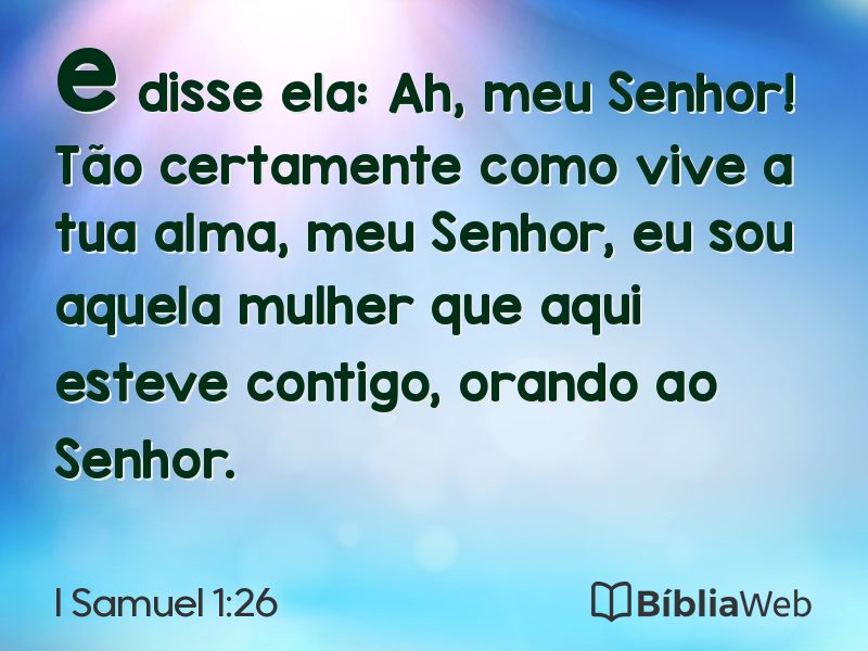 I Samuel 1:26 em imagem para compartilhar