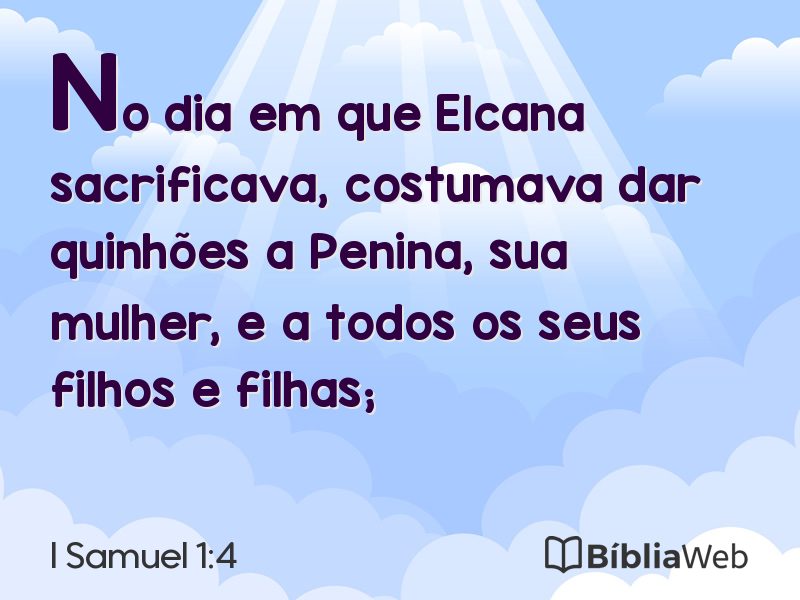 I Samuel 1:4 em imagem para compartilhar