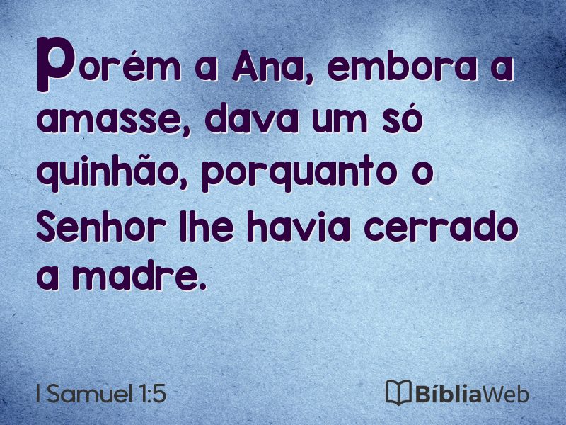 I Samuel 1:5 em imagem para compartilhar