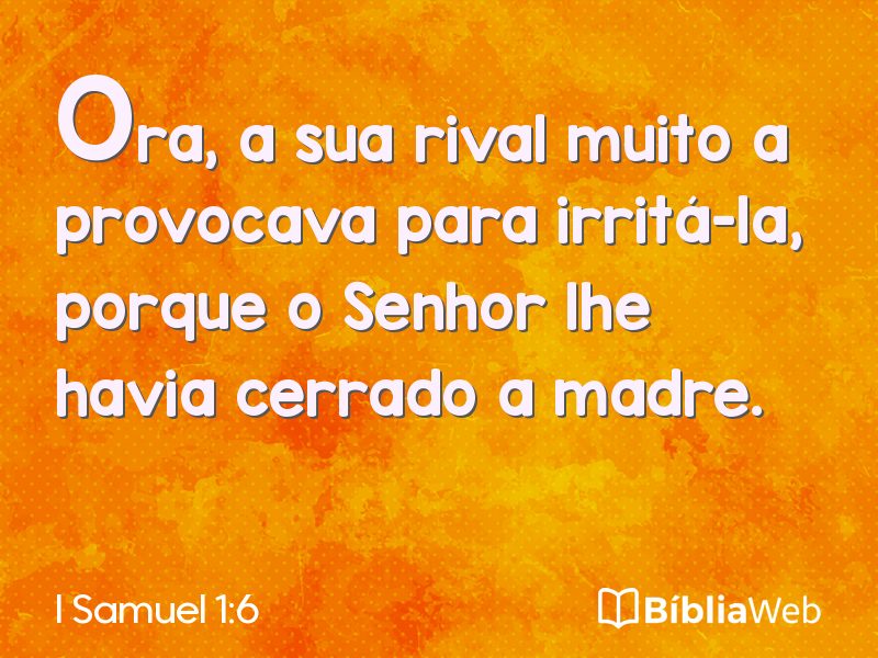 I Samuel 1:6 em imagem para compartilhar