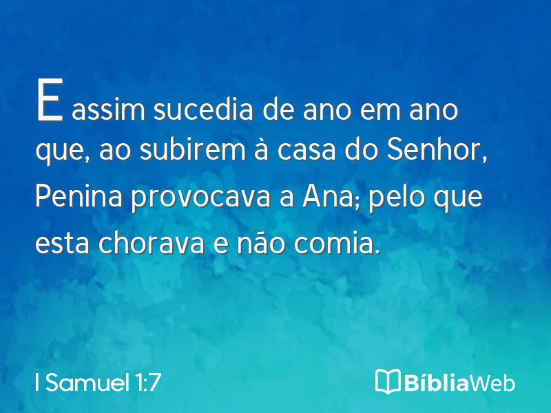 I Samuel 1:7 em imagem para compartilhar