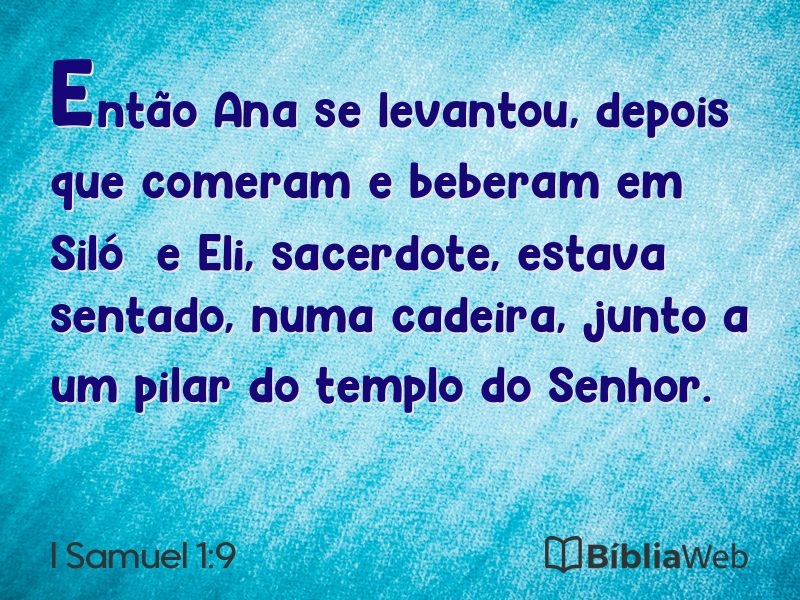 I Samuel 1:9 em imagem para compartilhar