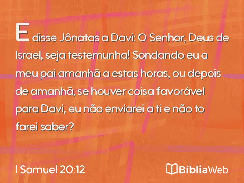 I Samuel 20:12 em imagem para compartilhar