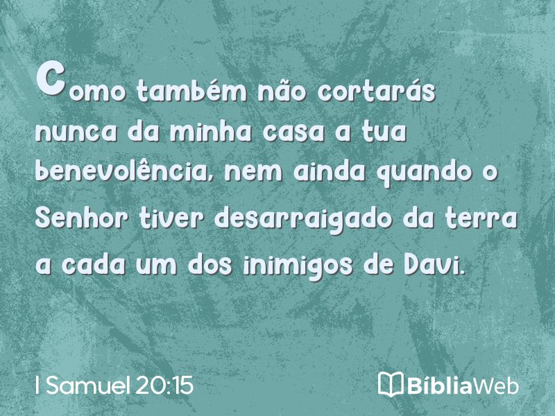 I Samuel 20:15 em imagem para compartilhar