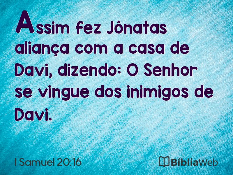 I Samuel 20:16 em imagem para compartilhar