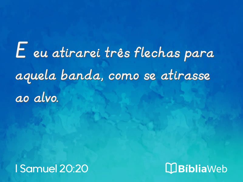 I Samuel 20:20 em imagem para compartilhar