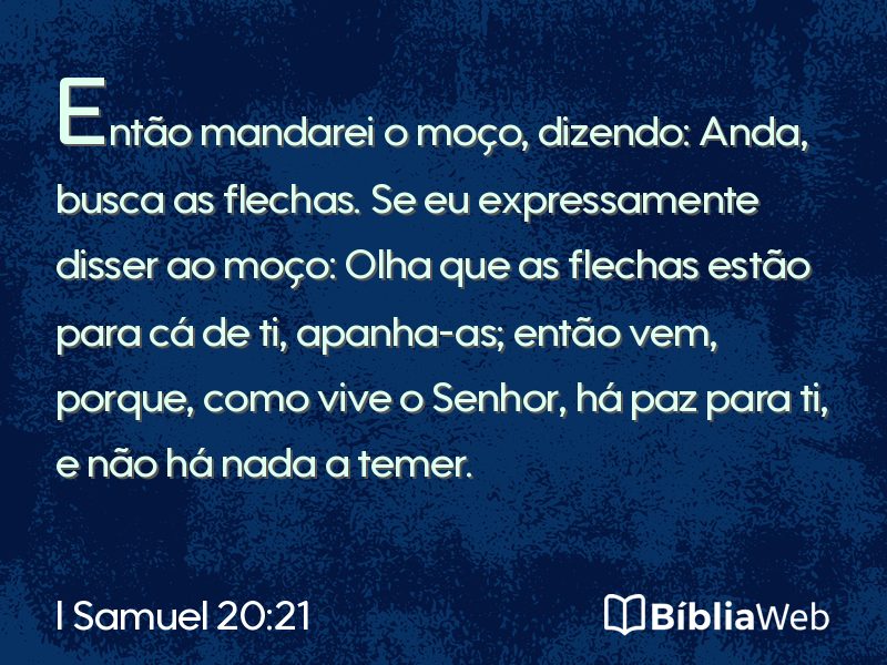 I Samuel 20:21 em imagem para compartilhar