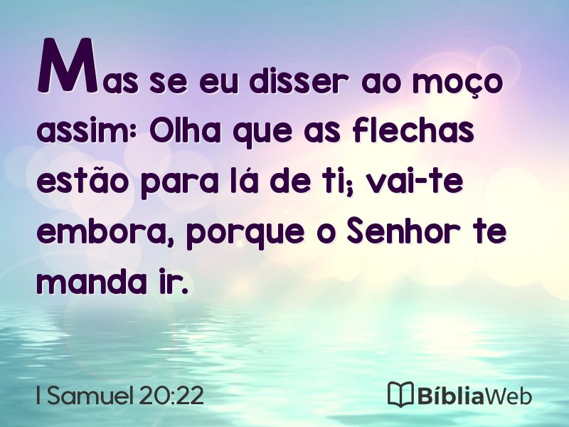 I Samuel 20:22 em imagem para compartilhar