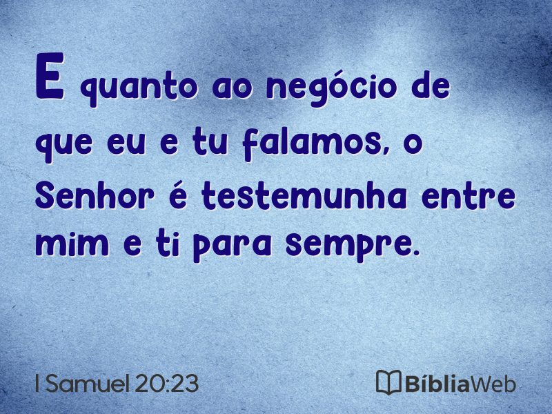 I Samuel 20:23 em imagem para compartilhar