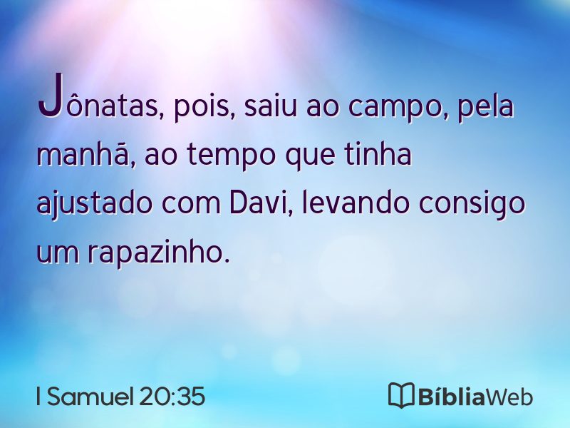 I Samuel 20:35 em imagem para compartilhar