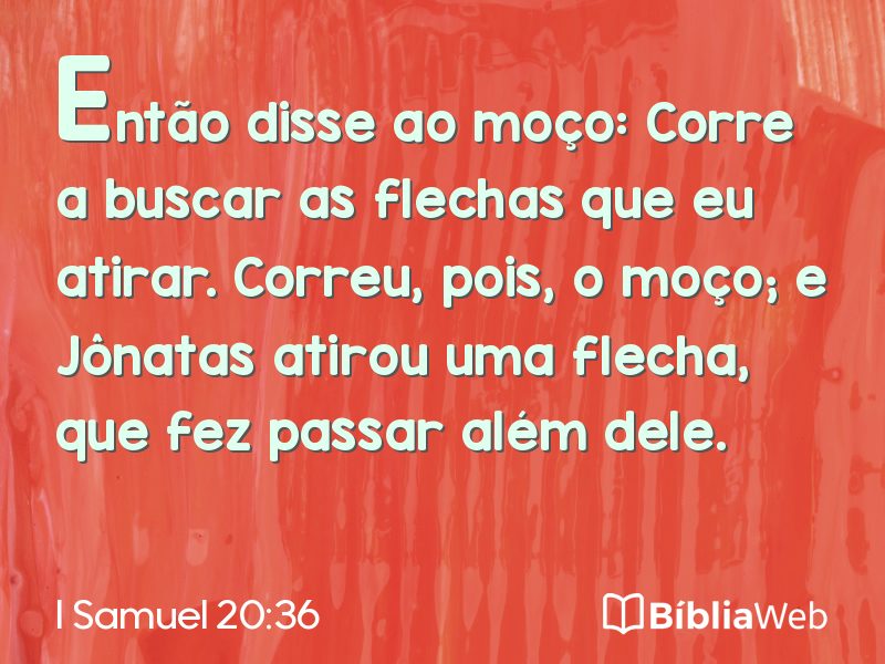 I Samuel 20:36 em imagem para compartilhar