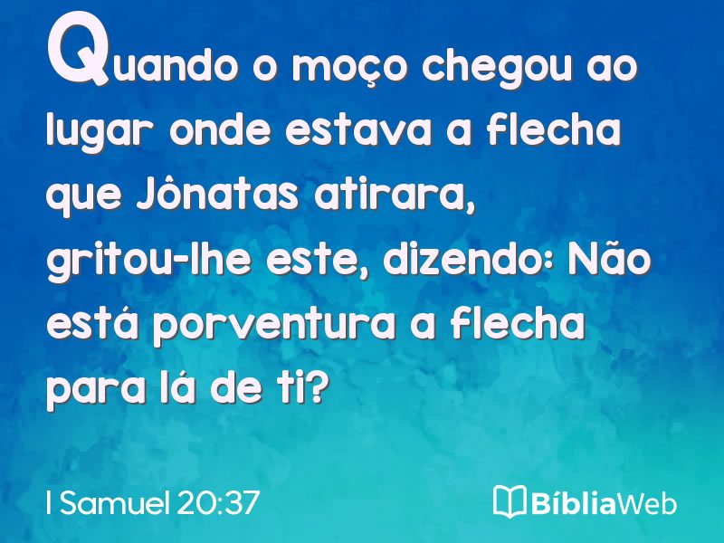 I Samuel 20:37 em imagem para compartilhar