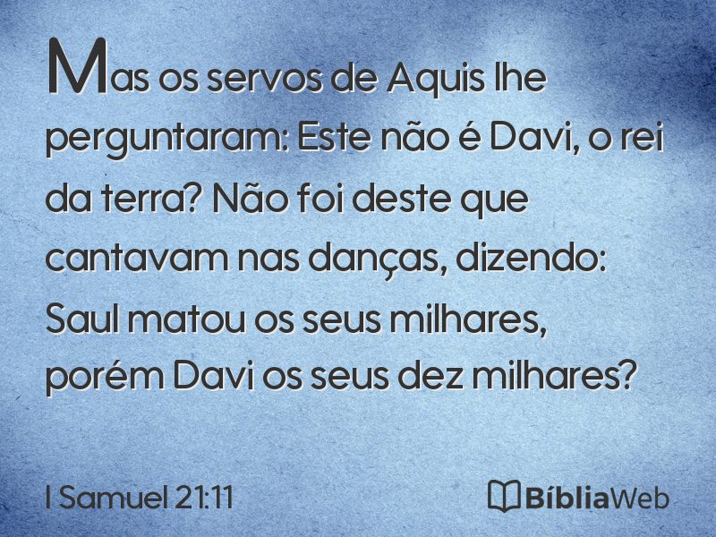 I Samuel 21:11 em imagem para compartilhar