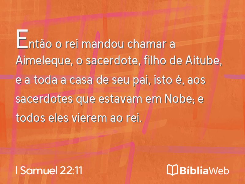 I Samuel 22:11 em imagem para compartilhar