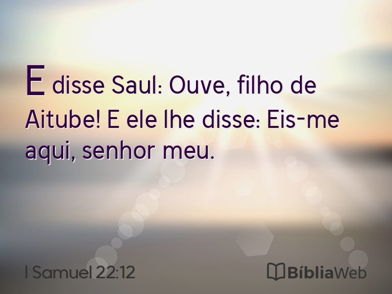 I Samuel 22:12 em imagem para compartilhar