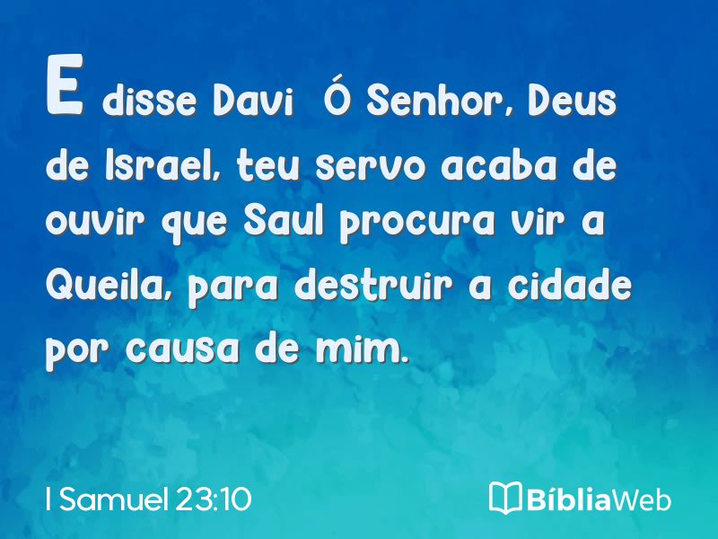 I Samuel 23:10 em imagem para compartilhar
