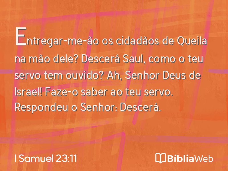 I Samuel 23:11 em imagem para compartilhar